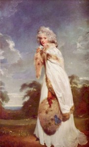 Portrait of Elizabeth Farren by Thomas Lawrence, 1790. 