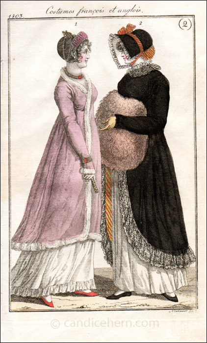 Evening and Walking Dress January 1803