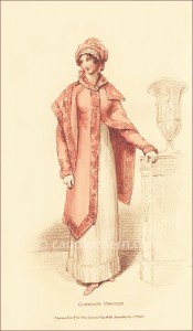Carriage Costume, La Belle Assemblee, December 1813