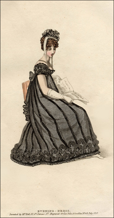 Evening Mourning Dress February 1819