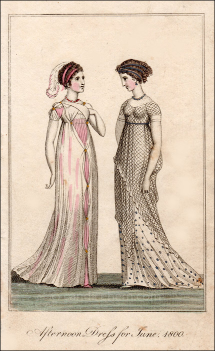 Afternonn Dresses June 1800