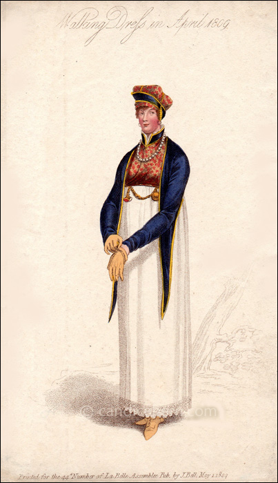 Walking Dress, May 1809 - CandiceHern.com