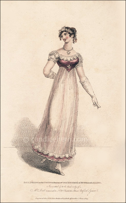 Ball Dress, June 1814 - CandiceHern.com