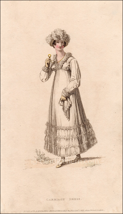 Carriage Dress, September 1815 - CandiceHern.com