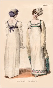 Evening Dresses, September 1808 - CandiceHern.com