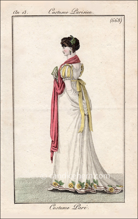 French Full Dress, September 1805 - CandiceHern.com