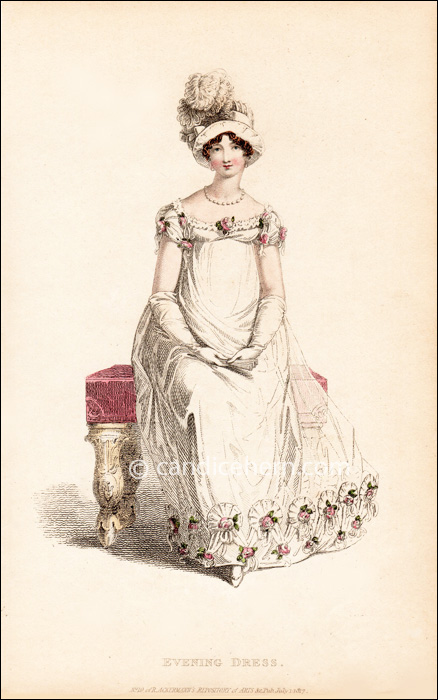 Evening Dress, July 1817 - CandiceHern.com